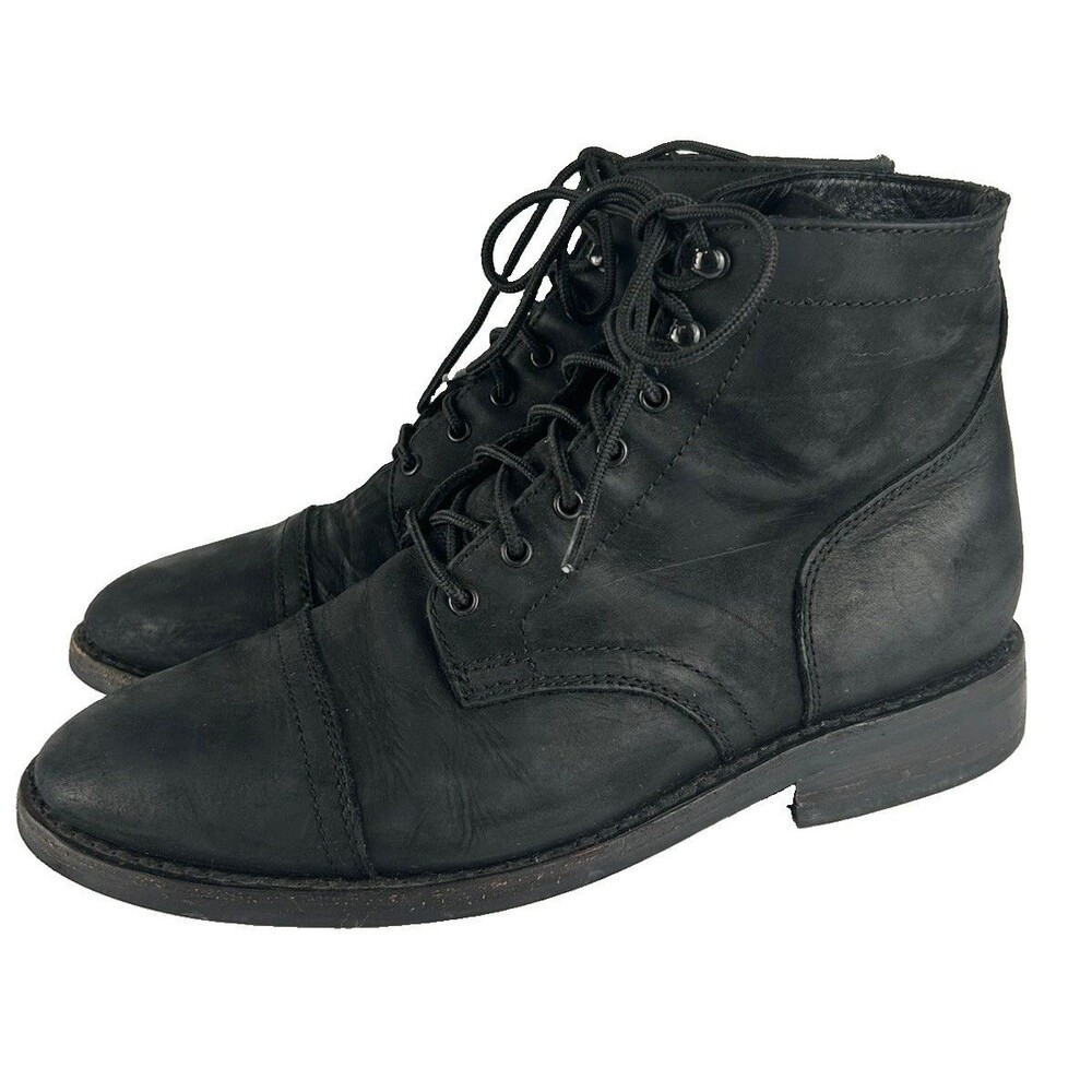 Thursday Boot Company Men’s Captain Black Matte Lace Up Boot Mens 10.5